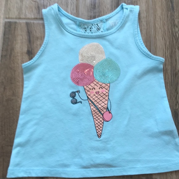 Set of 2 Tank Tops with lace and sequin detail 2T - Picture 2 of 8